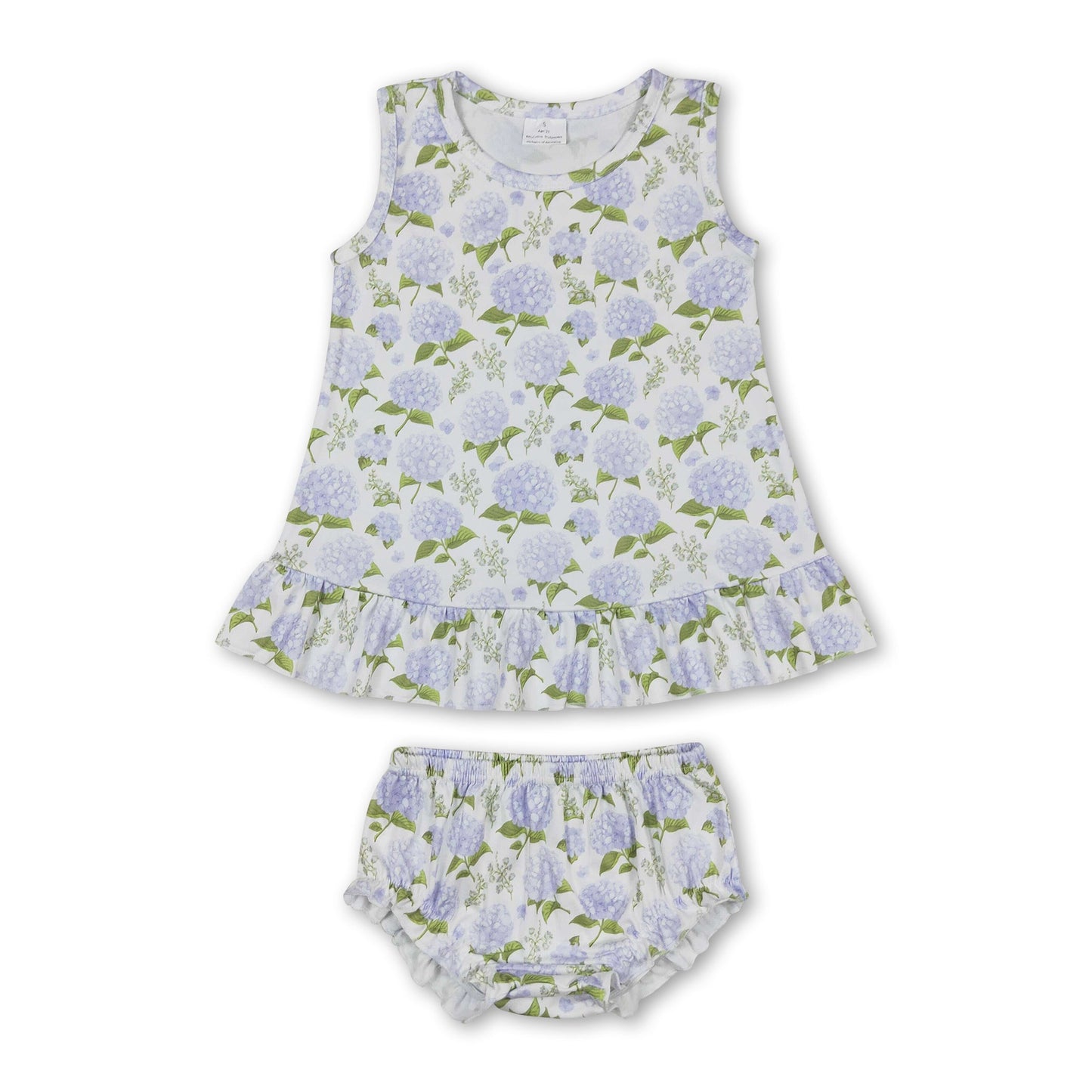 Sleeveless floral top bummies girls spring clothes