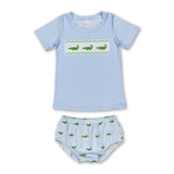 Short sleeves crocodile top bummies boys clothes