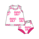 Sleeveless mama's girl top bummies baby girls clothing