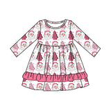 Christmas tree cake santa baby girls dresses