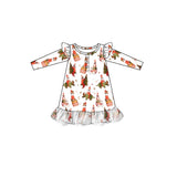 Christmas tree gift dinosaur kids girls nightgown