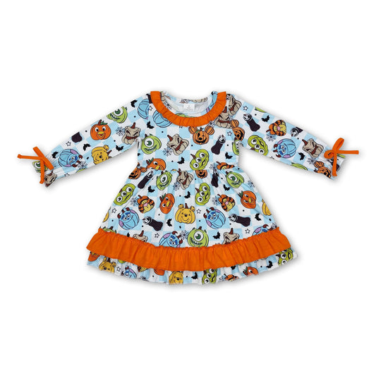 Monster eye mouse pumpkin girls Halloween pajamas