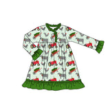 Christmas tree pig chicken cow tractor girls night dresses