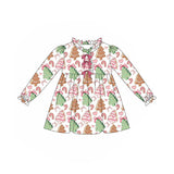 Christmas tree cake candy cane kids girls dresses