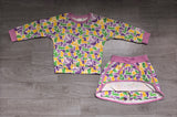Camo duck top skirt girls Mardi Gras outfits