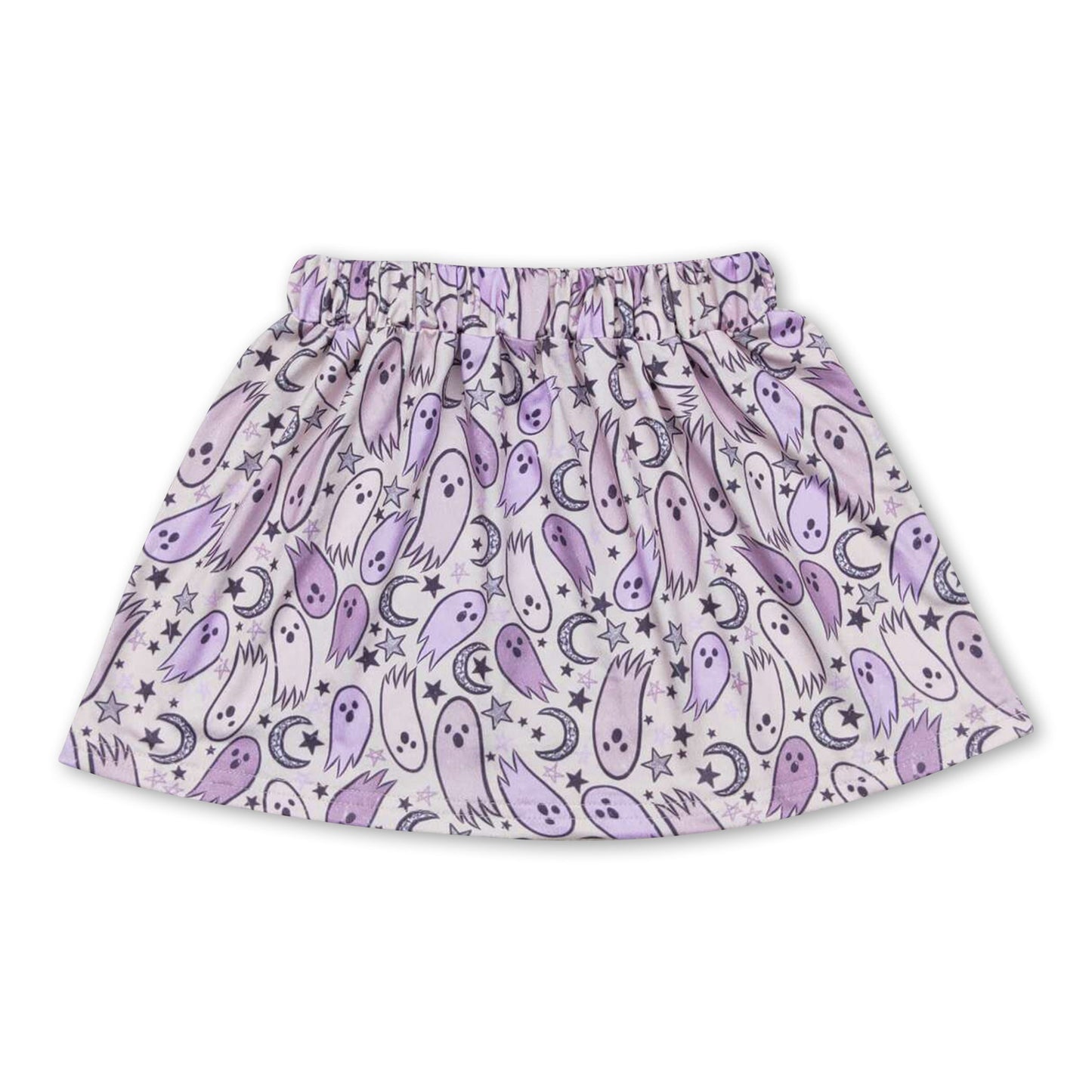 Ghost moon star baby girls Halloween skirt