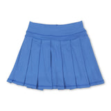 Blue high waist kids girls summer activewear skorts