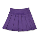 Purple high waist kids girls summer activewear skorts