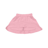 Pink pockets cotton kids girls summer skirt