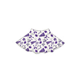 Purple bow football go team kids girls activewear skirt