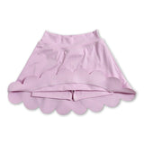 Pink scallop kids girls summer activwear skirt