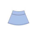 Blue high waist kids girls active yoga skirt