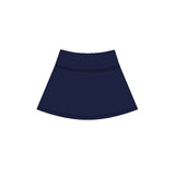 Navy high waist kids girls active yoga skirt