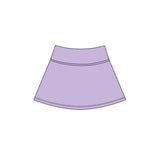 Lavender high waist kids girls active yoga skirt