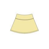 Yellow high waist kids girls active yoga skirt