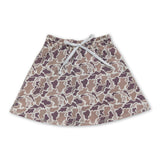 Khaki camo adult women summer activewear skirt
