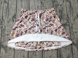 Khaki camo adult women summer activewear skirt