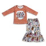 Pumpkin ghost witches girls Halloween clothes