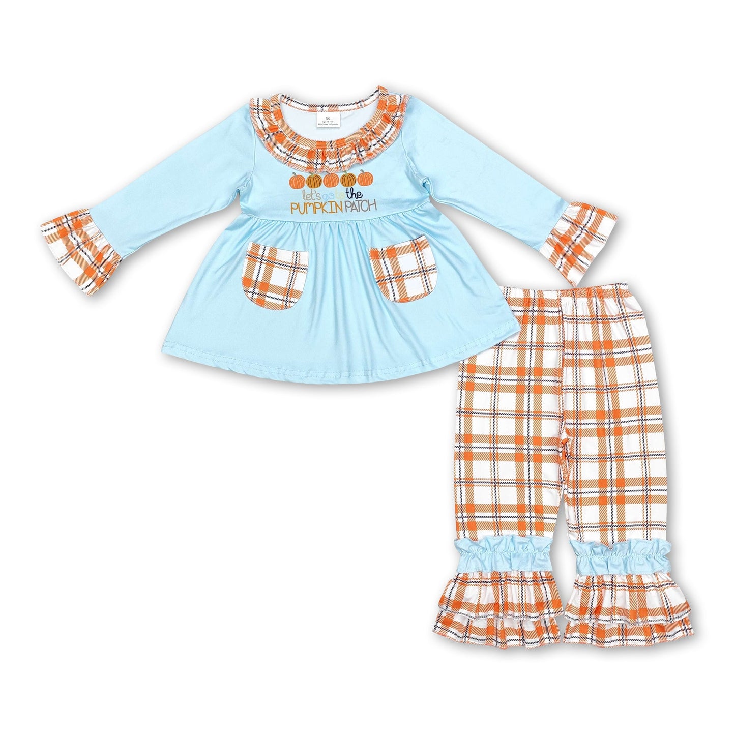 Let's go to the pumpkin patch tunic pants girls fall clothes