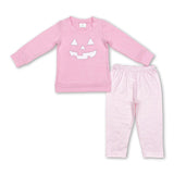 Pink top stripe pants kids girls Halloween clothing