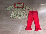 Christmas boots cactus tunic pants western girls clothes