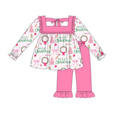 Merry Christmas ornaments tunic pants girls clothing