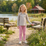 Floral long sleeves pullover pink leggings girls clothes