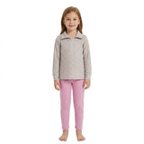 Floral long sleeves pullover pink leggings girls clothes