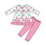 pink cartoon pocket kids girls outfits