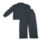 Long sleeves black cotton top pants adult women outfits