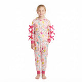 Long sleeves Christmas lighting hoodie pants girls outfits