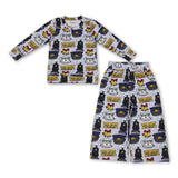 Long sleeves ring train kids girls Christmas outfits