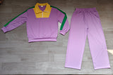 Lavender pullover pants women Mardi Gras active outfits