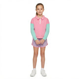 Pink mint pullover shorts cotton kids girls outfits