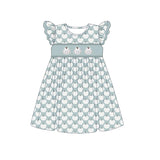 Flutter sleeves pumpkin kids girls fall dresses