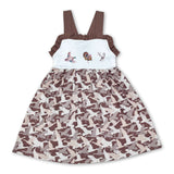 Straps duck pheasant deer camo kids girls dresses