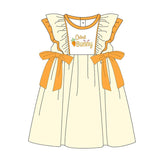 Flutter sleeves cutest bunny baby girls Easter dresses