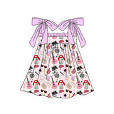 Straps ruffle guitar scarf singer girls dresses