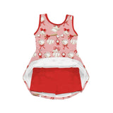 Sleeveless baseball bow kids girls activewear dress
