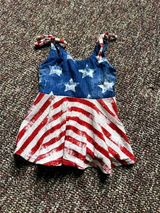 Stars straps stripe baby girls 4th of july dresses