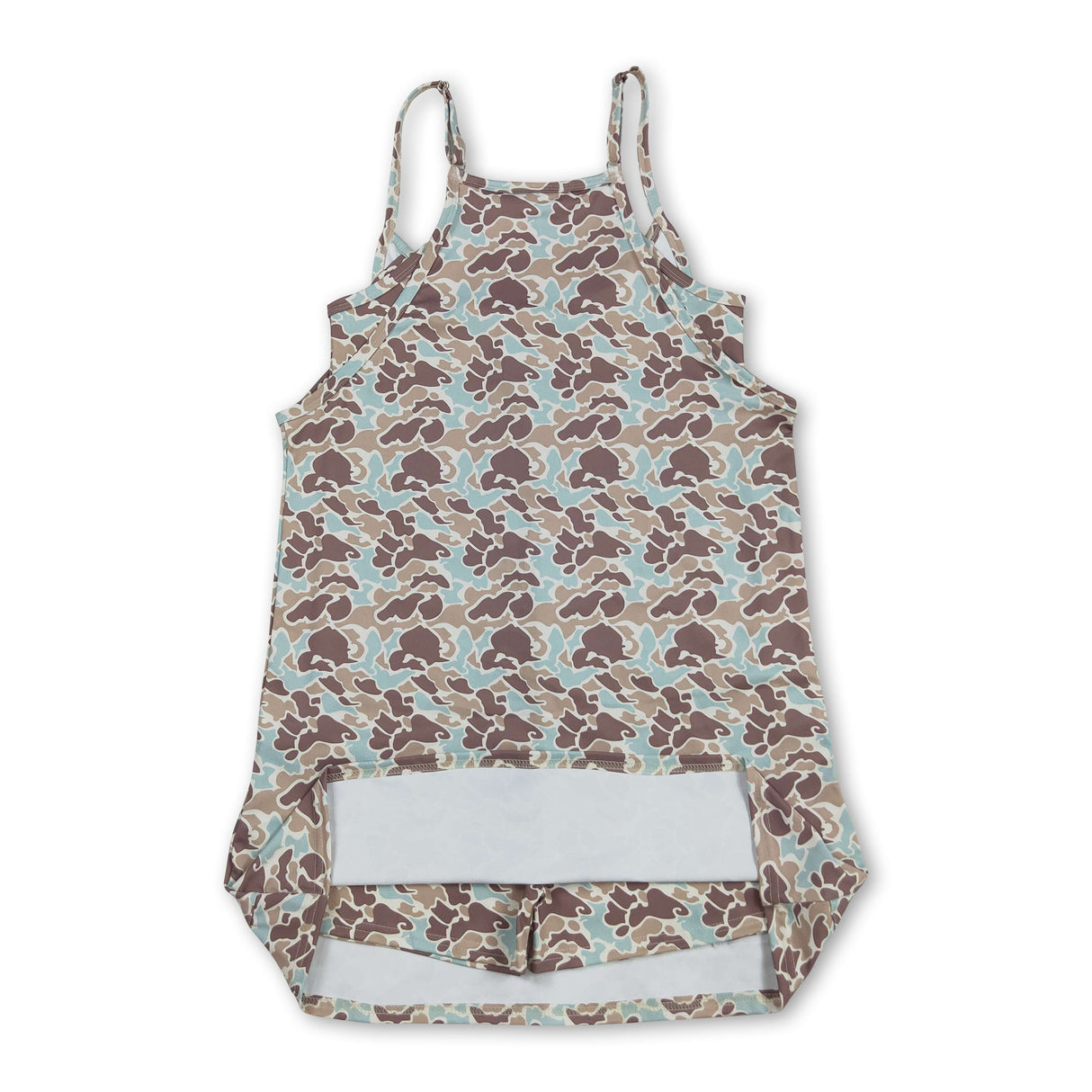 Mint camo straps adult women summer athletic dress