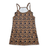 Brown camo straps adult women summer athletic dress