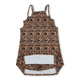 Brown camo straps adult women summer athletic dress