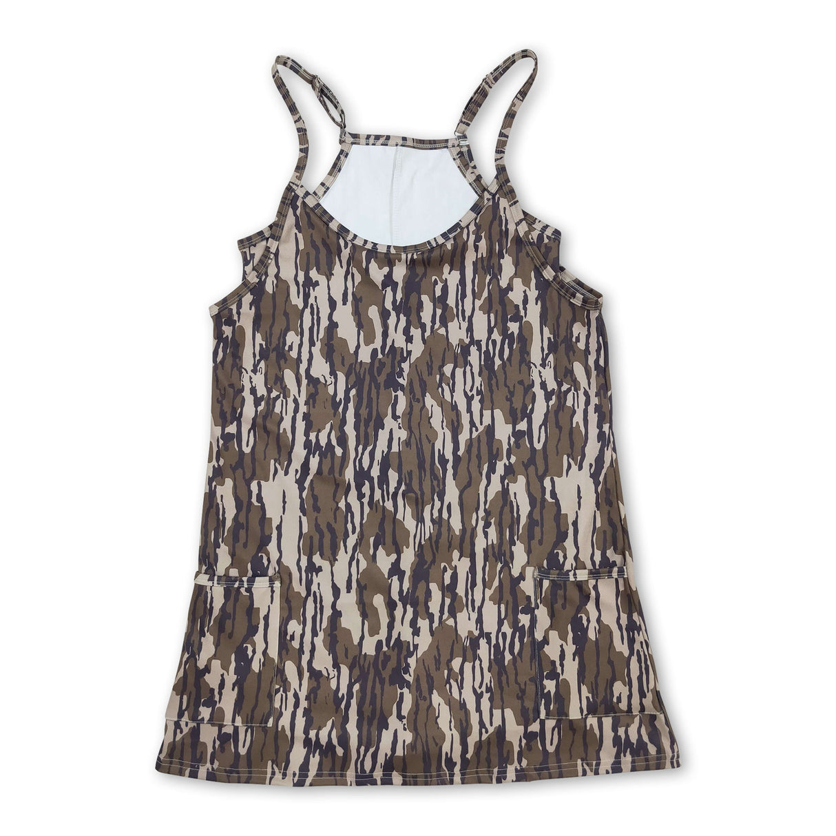 Bottomland camo straps adult women summer athletic dress