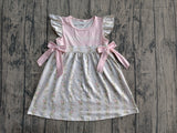 Flutter sleeves Mama's bestie floral baby girls dresses
