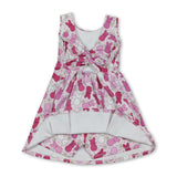 Sleeveless bunny floral baby girls Easter athletic dress
