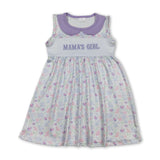 Sleeveless Mama's girl floral baby kids dresses