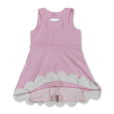 Pink sleeveless bows kids girls summer athletic dress