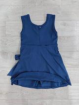 Sleeveless navy kids girls summer athletic dresses