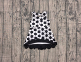 Sleeveless soccer bow kids girls athletic dresses